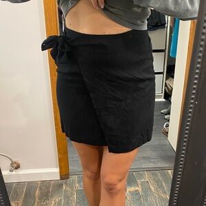 American Eagle Black Wrap Skirt
